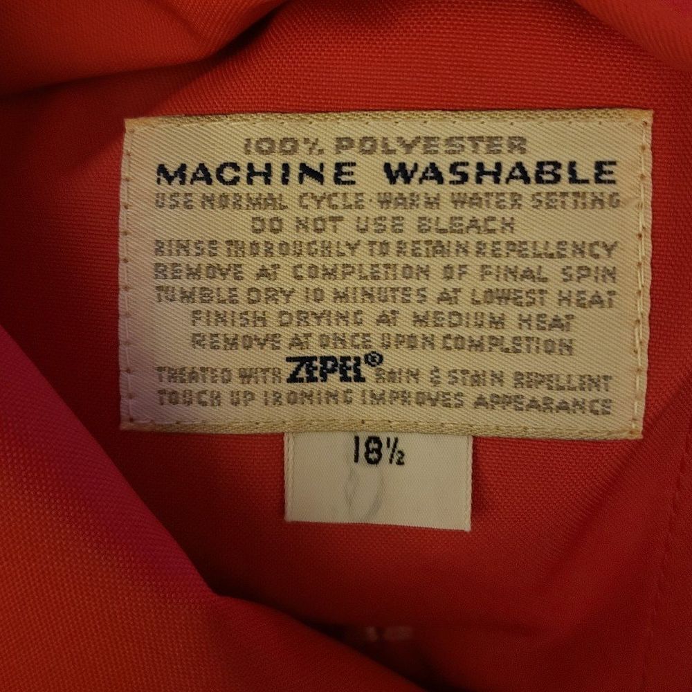 70s‎ Deadstock Red Trench Coat - Picture 5 of 6
